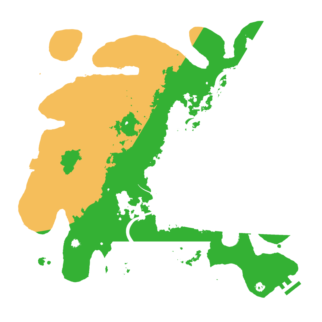 Biome Rust Map: Procedural Map, Size: 3500, Seed: 465569164