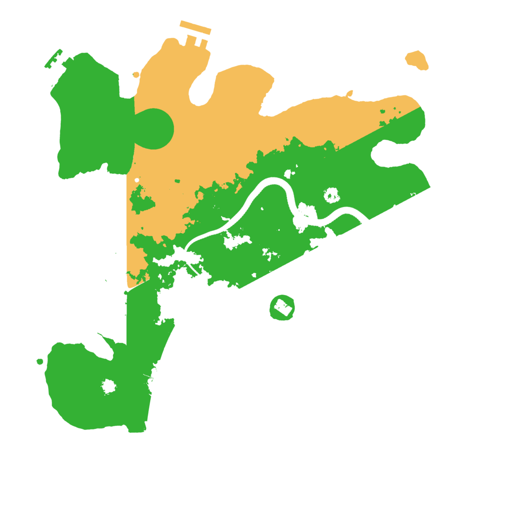 Biome Rust Map: Procedural Map, Size: 3250, Seed: 755836114