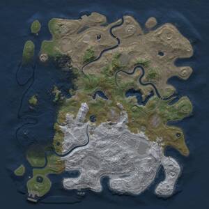 Thumbnail Rust Map: Procedural Map, Size: 4500, Seed: 1999215998, 16 Monuments