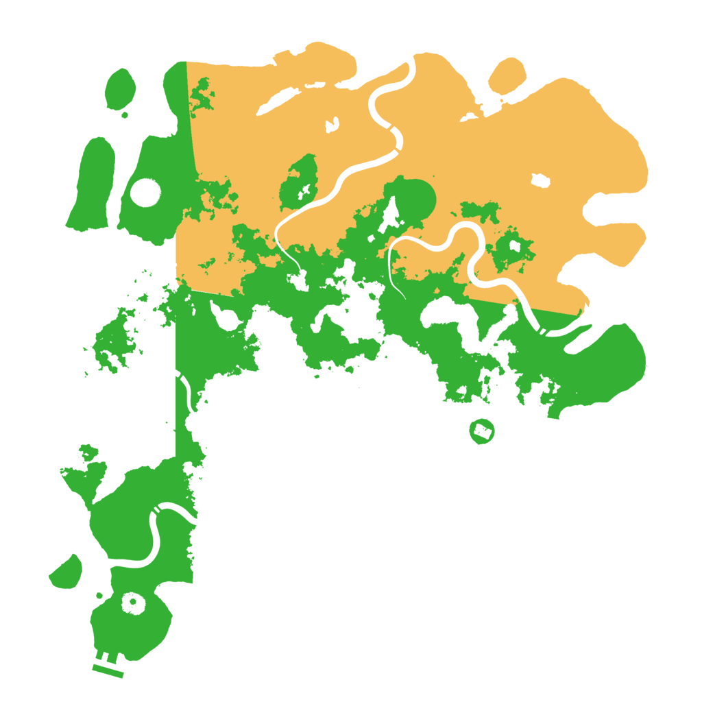 Biome Rust Map: Procedural Map, Size: 4500, Seed: 1999215998