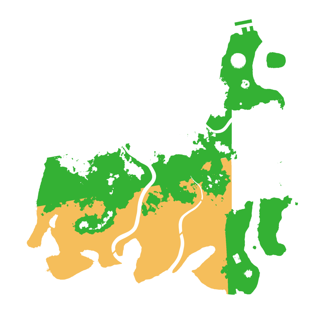 Biome Rust Map: Procedural Map, Size: 3600, Seed: 14825
