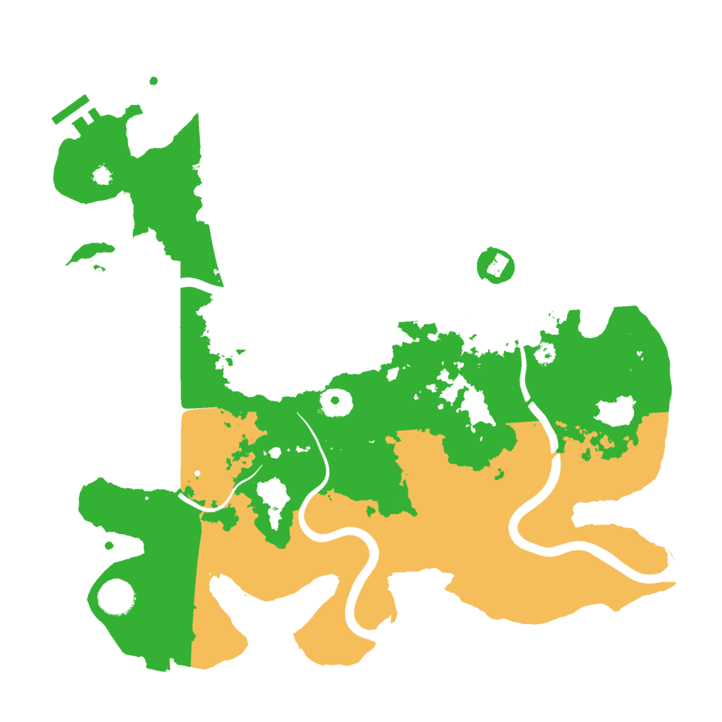 Biome Rust Map: Procedural Map, Size: 3500, Seed: 1331068042