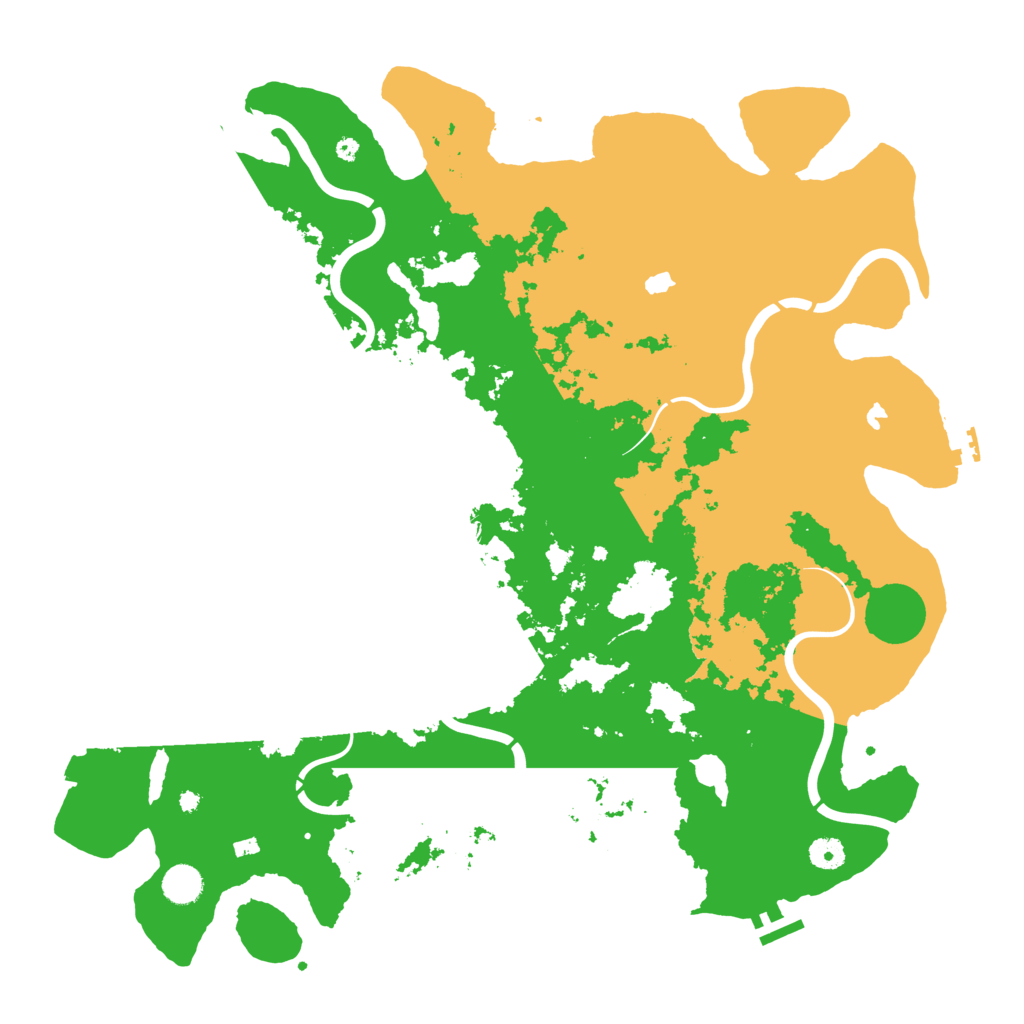Biome Rust Map: Procedural Map, Size: 4500, Seed: 173327874