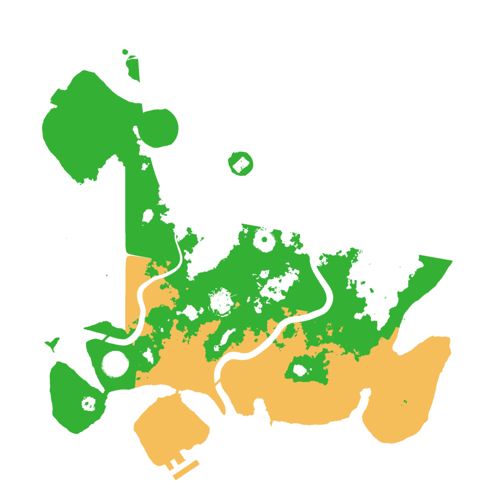 Biome Rust Map: Procedural Map, Size: 3500, Seed: 1759902791