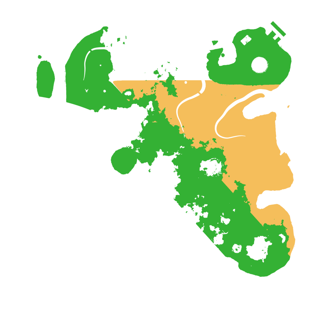 Biome Rust Map: Procedural Map, Size: 3500, Seed: 1037603436