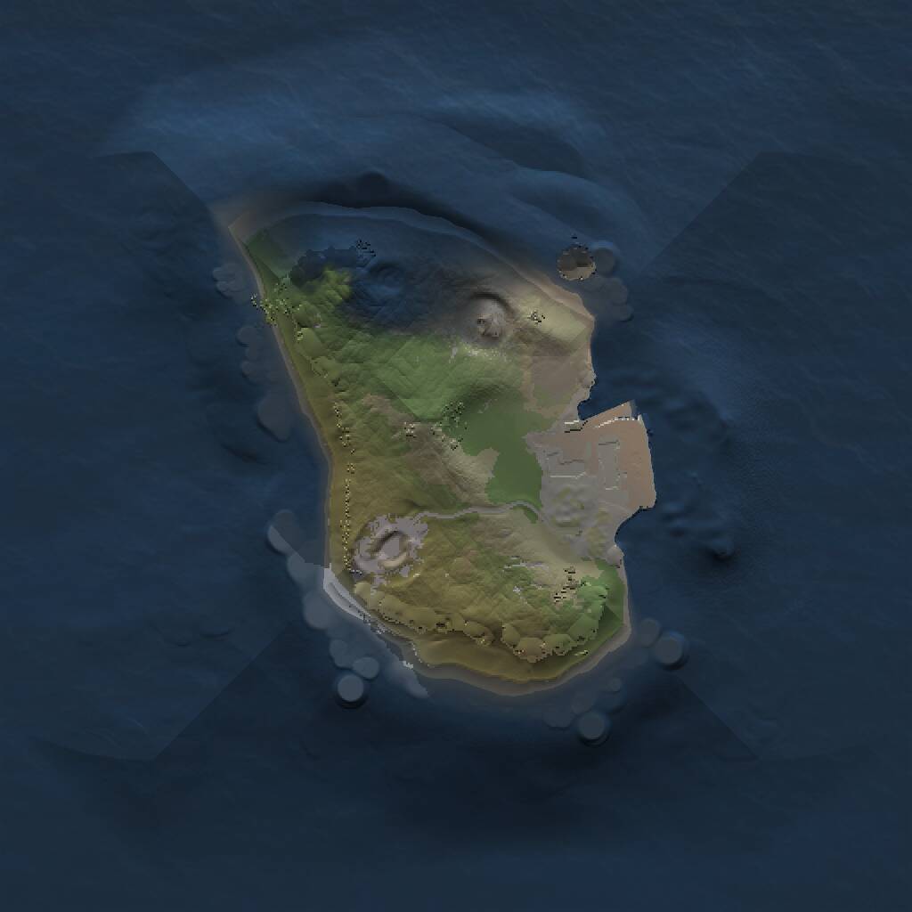 Rust Map: Procedural Map, Size: 1000, Seed: 448858702, 1 Monuments