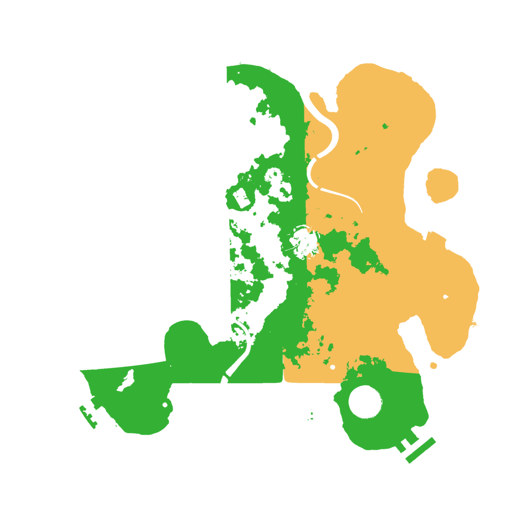 Biome Rust Map: Procedural Map, Size: 3000, Seed: 55500