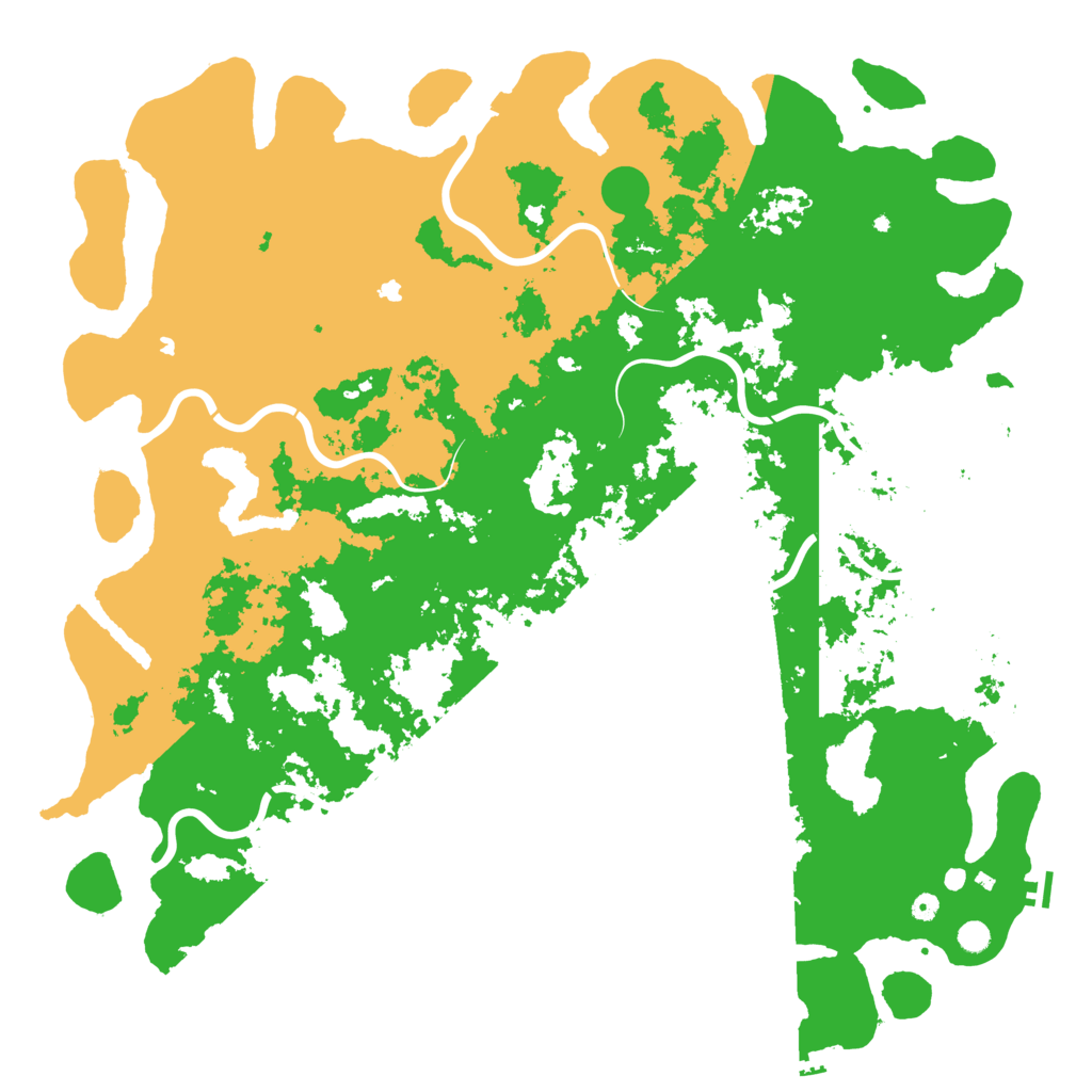 Biome Rust Map: Procedural Map, Size: 6000, Seed: 158500