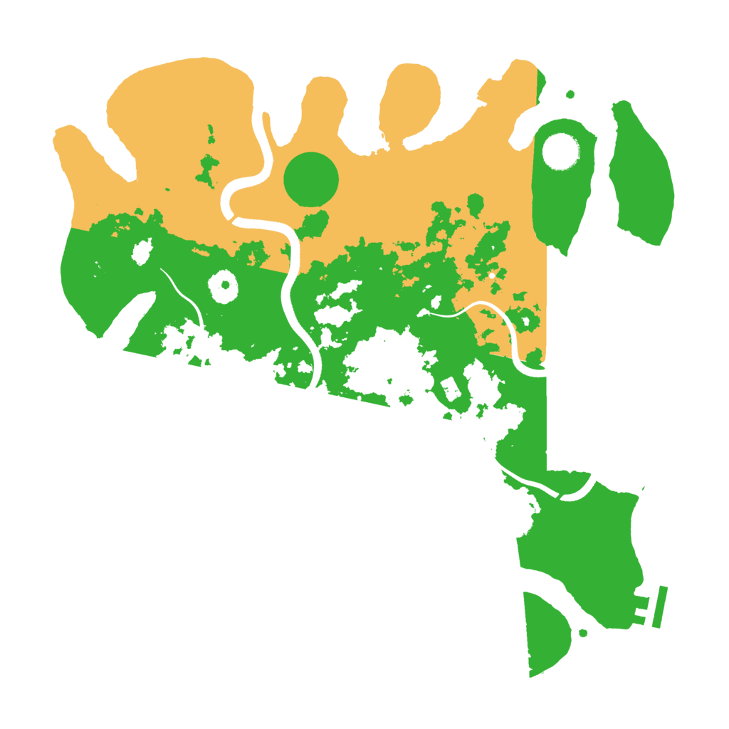 Biome Rust Map: Procedural Map, Size: 3500, Seed: 202052836