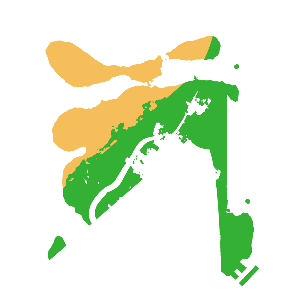 Biome Rust Map: Procedural Map, Size: 2500, Seed: 854789390