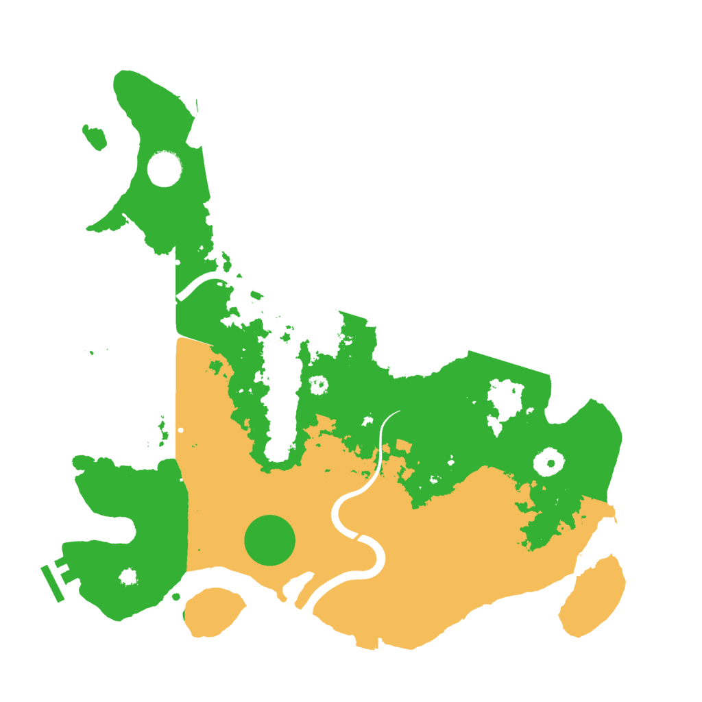 Biome Rust Map: Procedural Map, Size: 3642, Seed: 13825