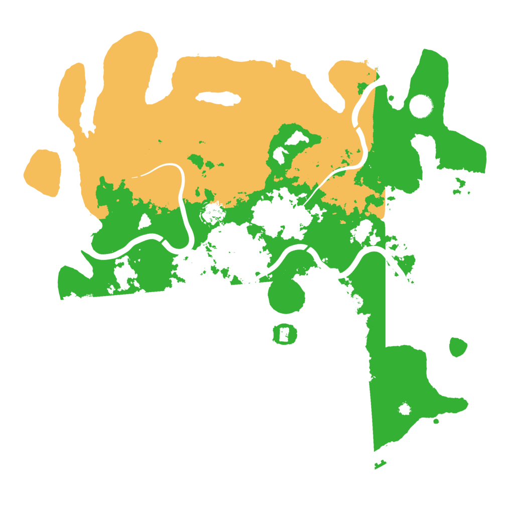 Biome Rust Map: Procedural Map, Size: 3900, Seed: 70151