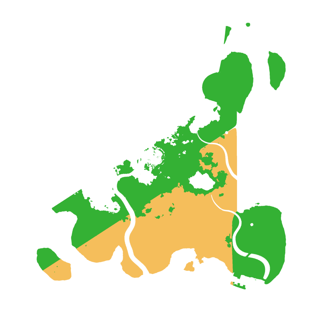 Biome Rust Map: Procedural Map, Size: 3000, Seed: 24986