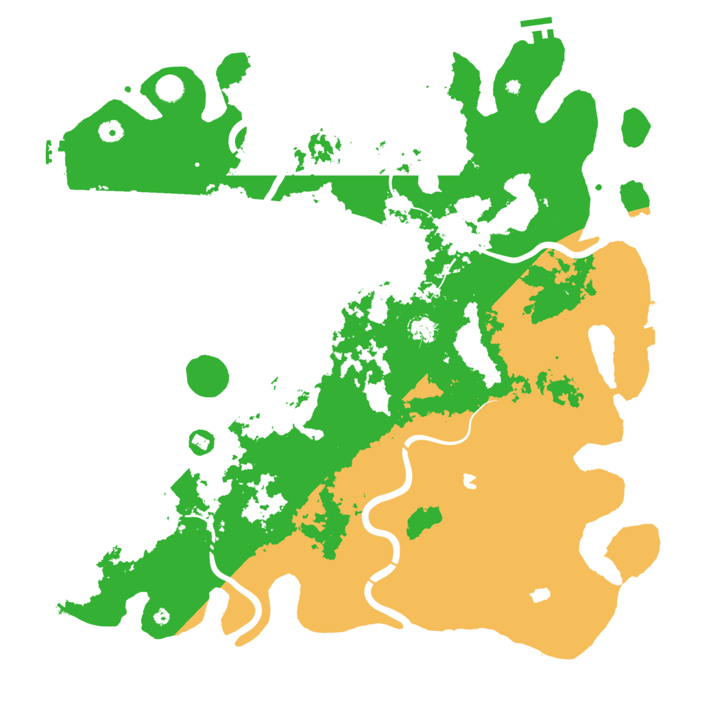 Biome Rust Map: Procedural Map, Size: 4500, Seed: 925552790