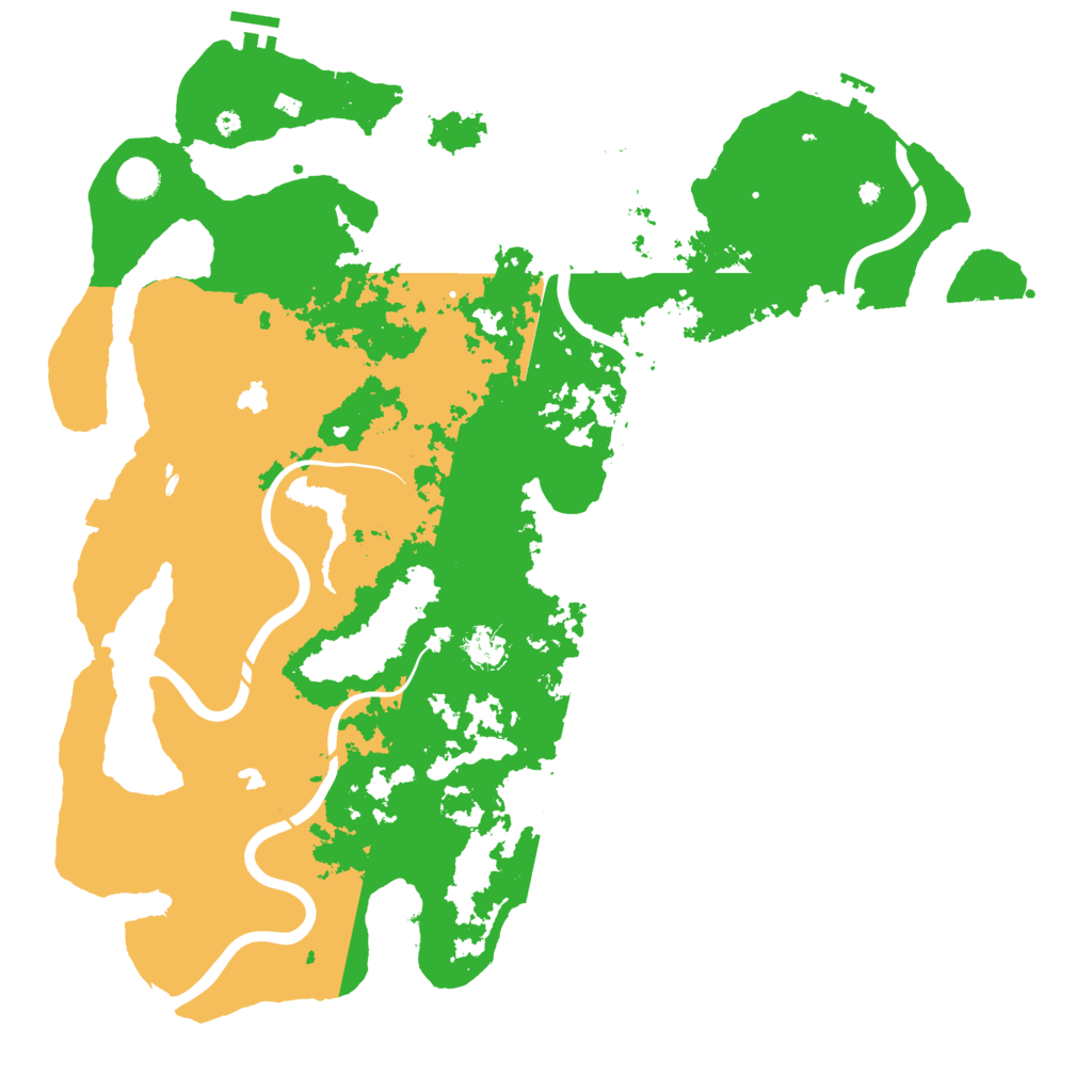 Biome Rust Map: Procedural Map, Size: 4500, Seed: 342109