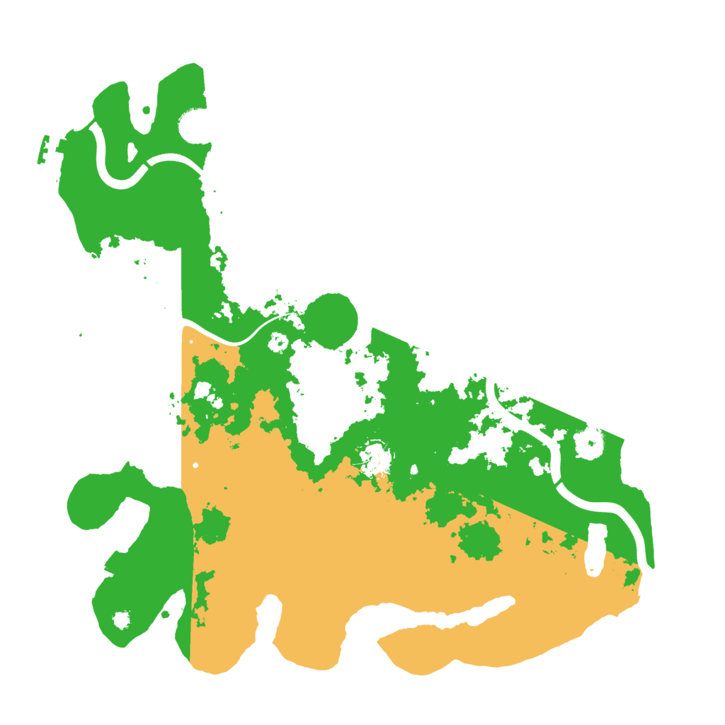 Biome Rust Map: Procedural Map, Size: 3700, Seed: 37512466