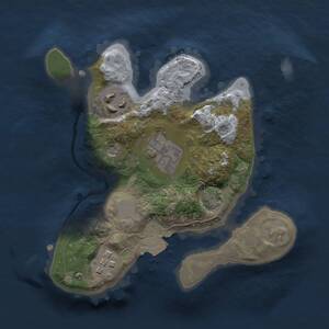 Thumbnail Rust Map: Procedural Map, Size: 2000, Seed: 1606752470, 6 Monuments
