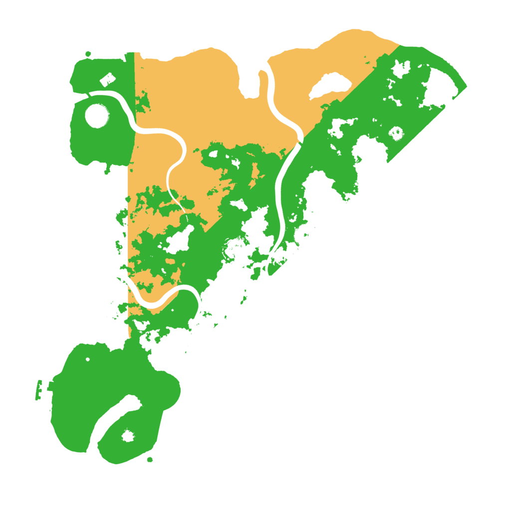 Biome Rust Map: Procedural Map, Size: 3800, Seed: 1755237604