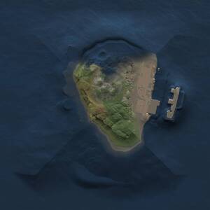 Thumbnail Rust Map: Procedural Map, Size: 1000, Seed: 1434289301, 2 Monuments