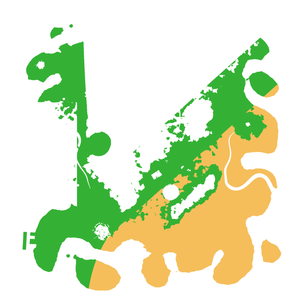 Biome Rust Map: Procedural Map, Size: 3500, Seed: 239923