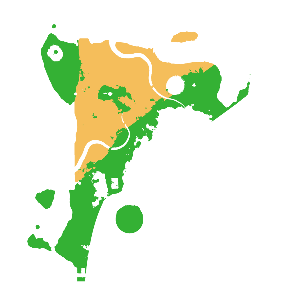 Biome Rust Map: Procedural Map, Size: 2900, Seed: 90000