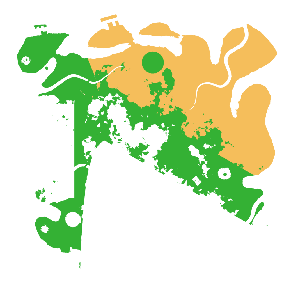 Biome Rust Map: Procedural Map, Size: 3600, Seed: 462705