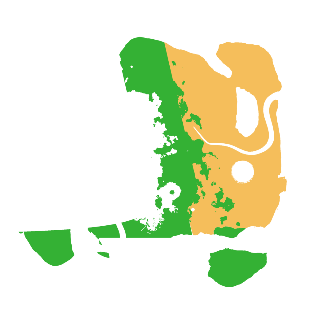 Biome Rust Map: Procedural Map, Size: 2500, Seed: 19285