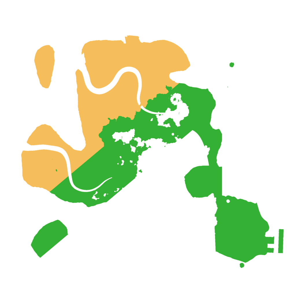 Biome Rust Map: Procedural Map, Size: 2500, Seed: 970985114