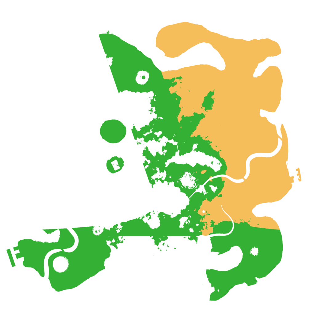 Biome Rust Map: Procedural Map, Size: 3500, Seed: 2146081628