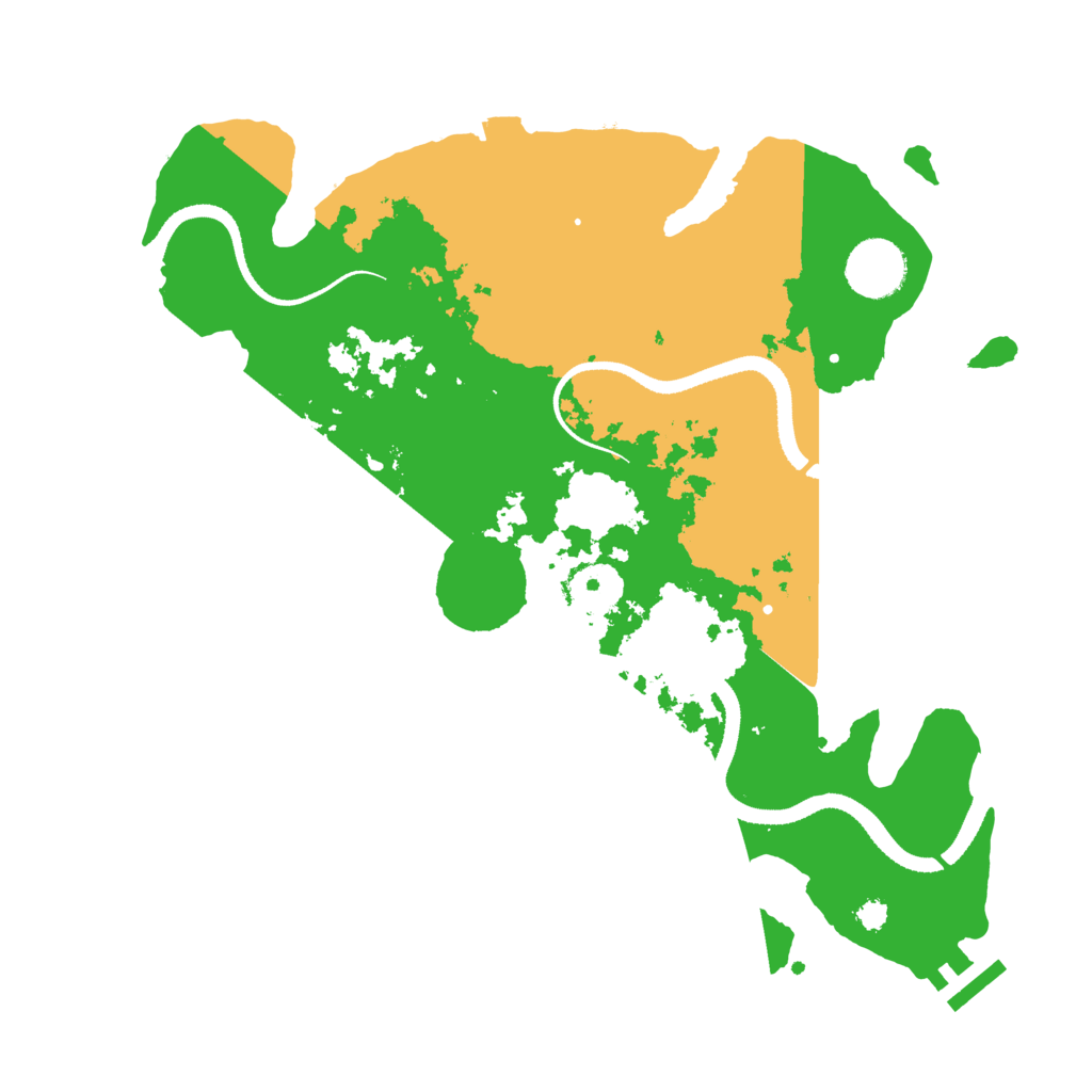 Biome Rust Map: Procedural Map, Size: 3280, Seed: 518466124