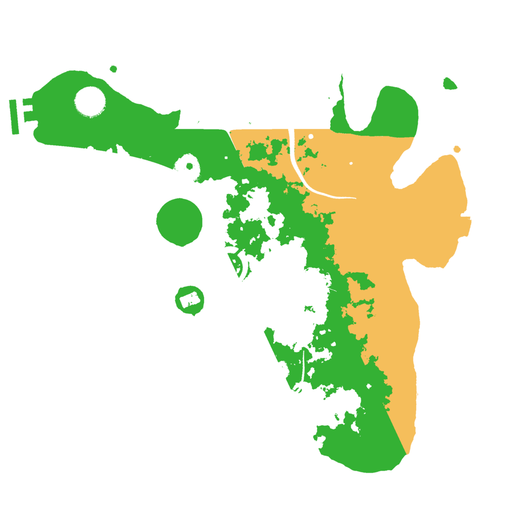 Biome Rust Map: Procedural Map, Size: 3000, Seed: 1075161297