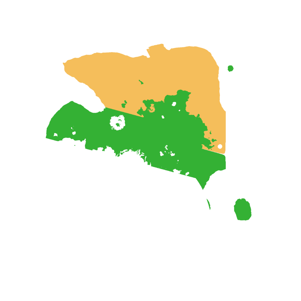 Biome Rust Map: Procedural Map, Size: 2000, Seed: 12453