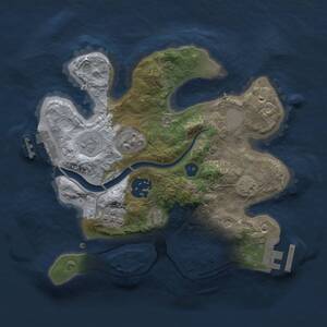 Thumbnail Rust Map: Procedural Map, Size: 2400, Seed: 119783440, 8 Monuments
