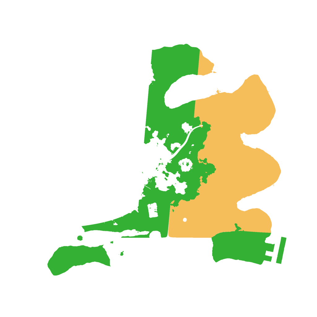 Biome Rust Map: Procedural Map, Size: 2400, Seed: 119783440