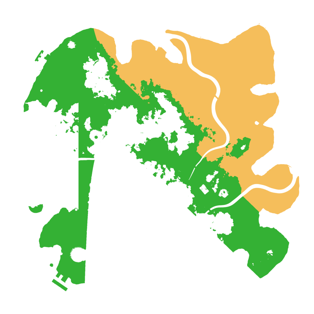 Biome Rust Map: Procedural Map, Size: 3700, Seed: 1225766700