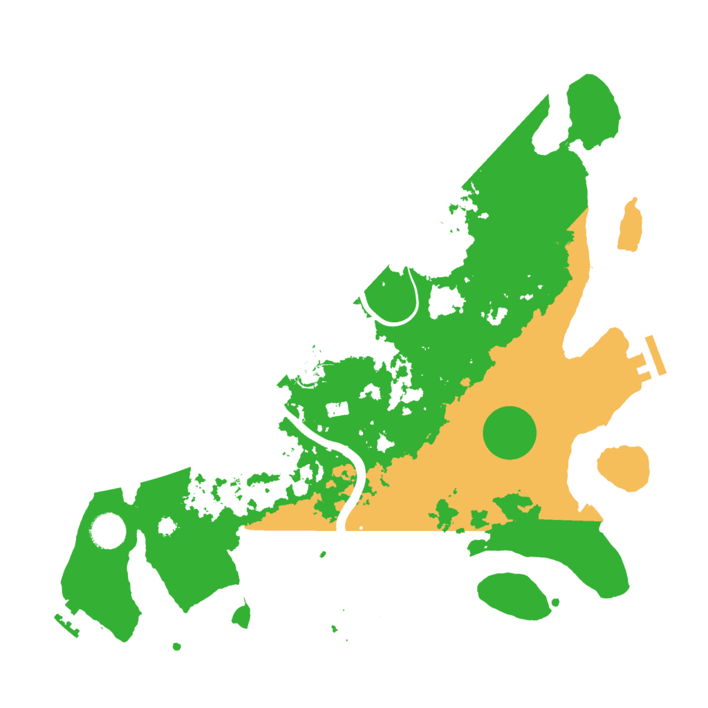 Biome Rust Map: Procedural Map, Size: 3500, Seed: 2116546255