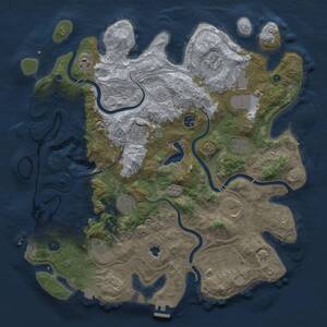 Thumbnail Rust Map: Procedural Map, Size: 4250, Seed: 716457935, 16 Monuments