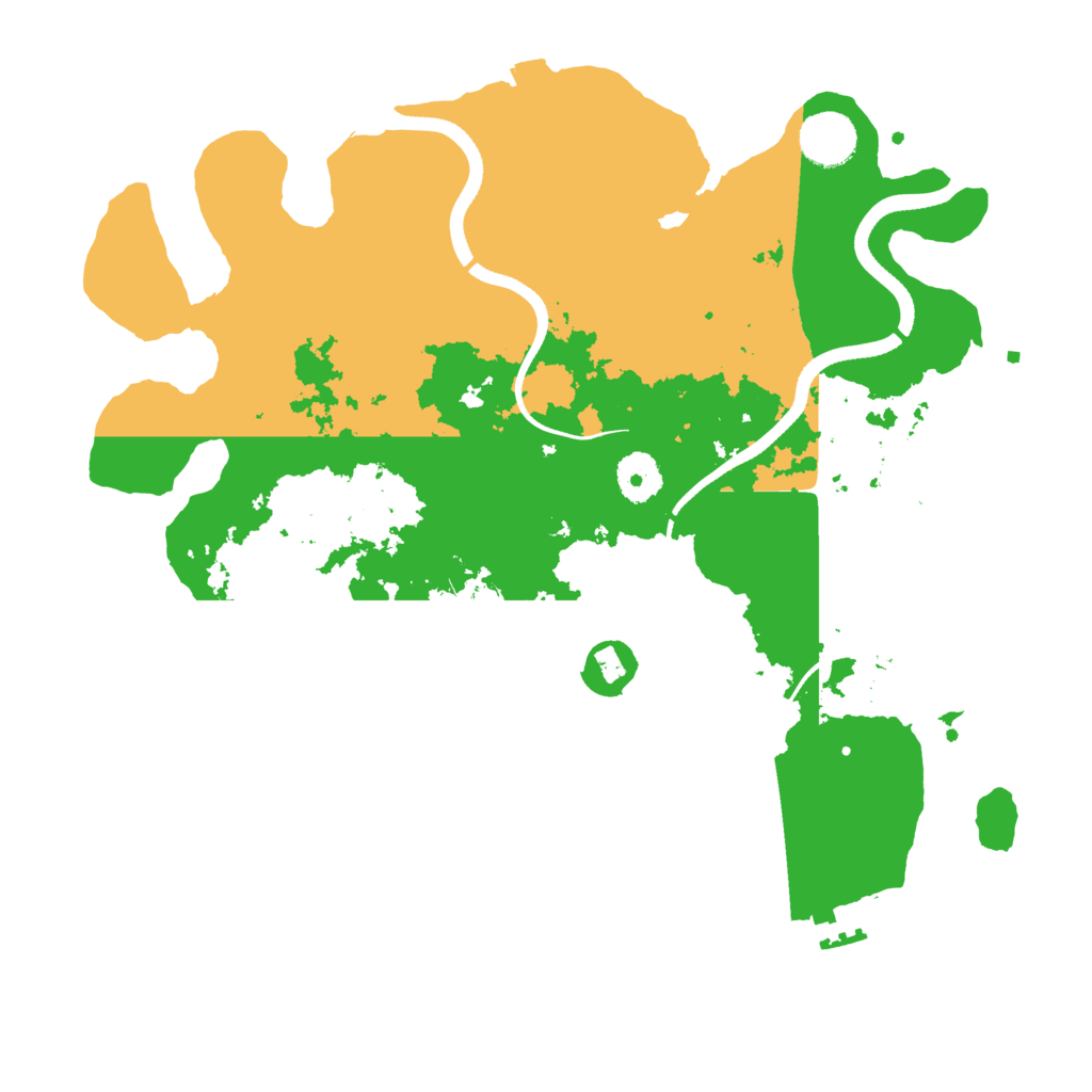 Biome Rust Map: Procedural Map, Size: 3500, Seed: 1526736455