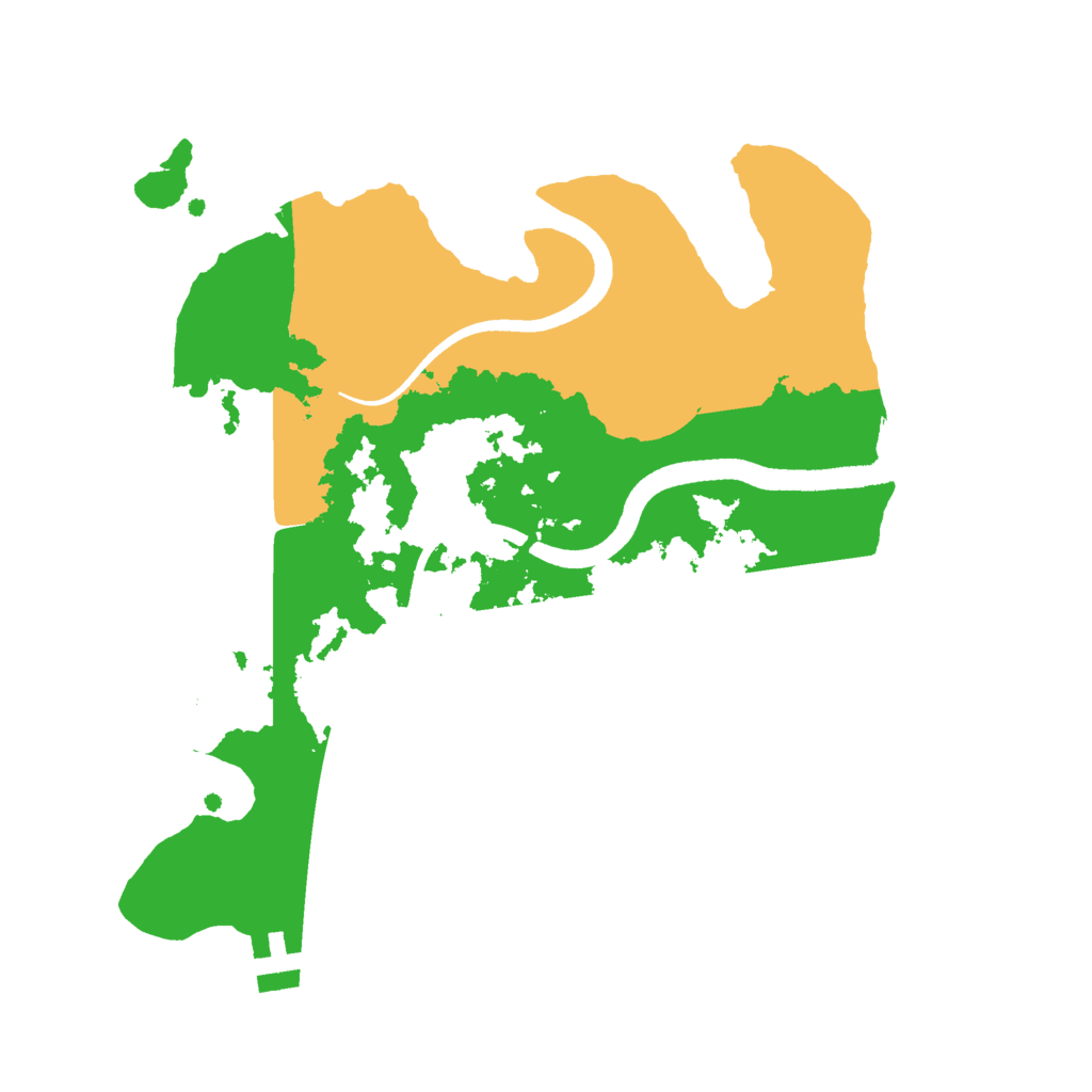 Biome Rust Map: Procedural Map, Size: 2500, Seed: 1800385375