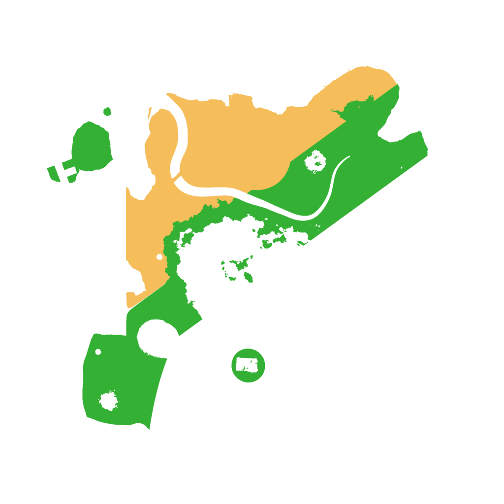 Biome Rust Map: Procedural Map, Size: 2500, Seed: 1268097249