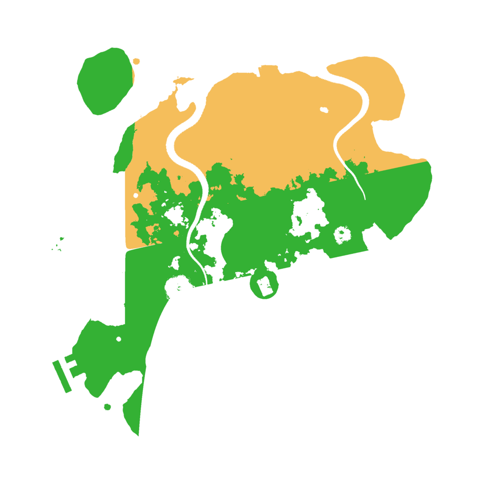Biome Rust Map: Procedural Map, Size: 3000, Seed: 39873