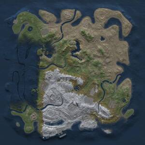 Thumbnail Rust Map: Procedural Map, Size: 4250, Seed: 214060706, 16 Monuments