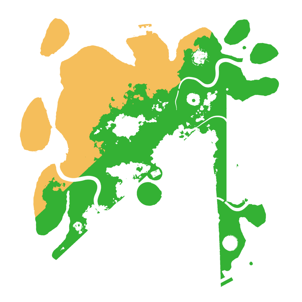 Biome Rust Map: Procedural Map, Size: 3500, Seed: 11961408
