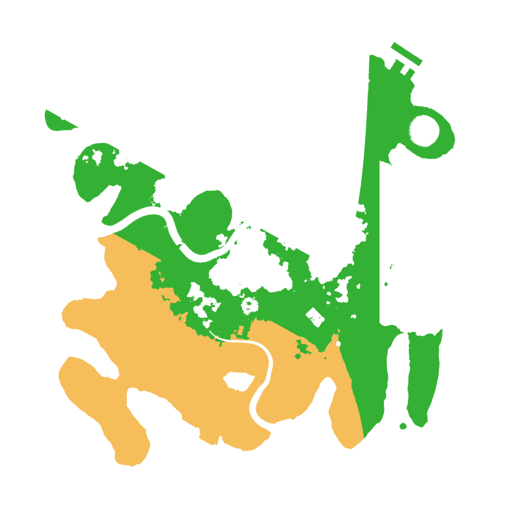 Biome Rust Map: Procedural Map, Size: 3000, Seed: 21921