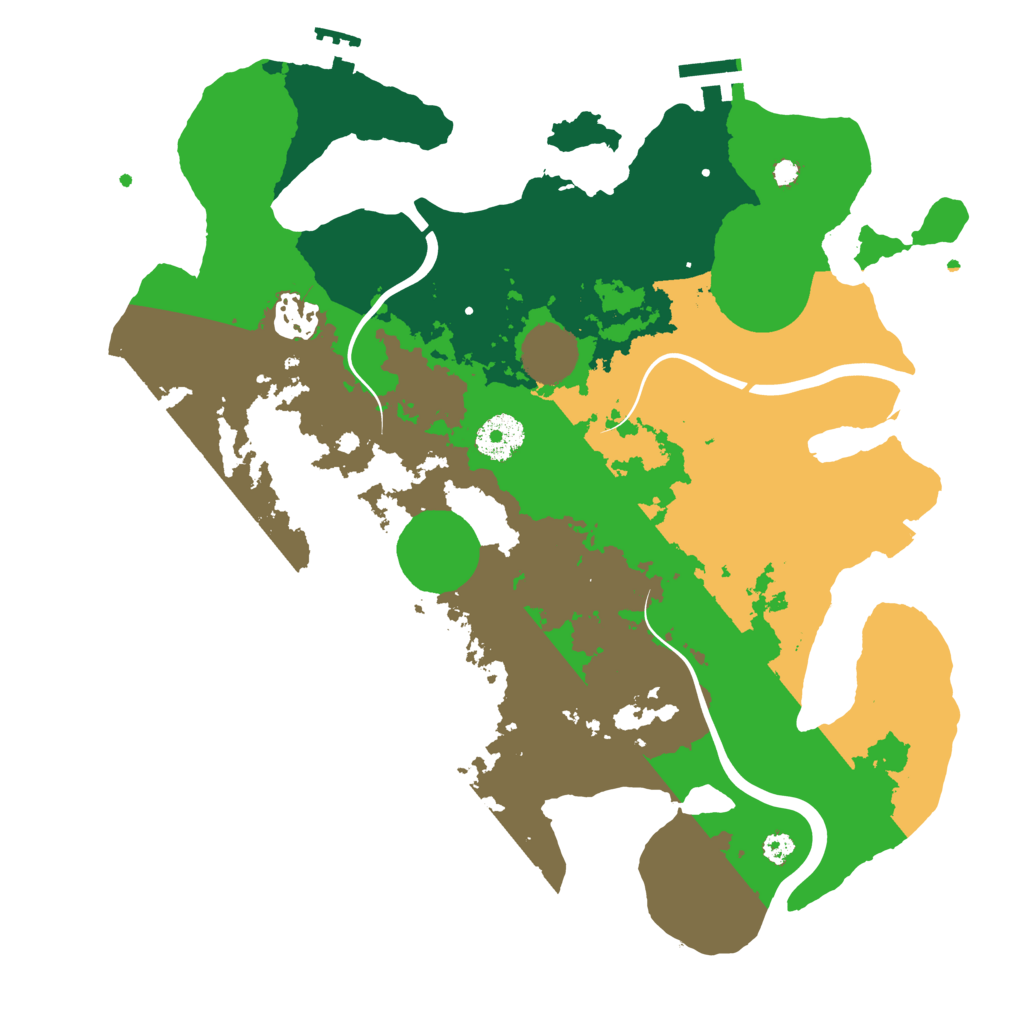 Biome Rust Map: Procedural Map, Size: 3300, Seed: 251931652