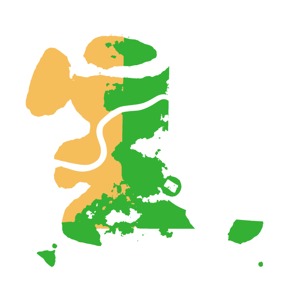 Biome Rust Map: Procedural Map, Size: 2500, Seed: 920319952