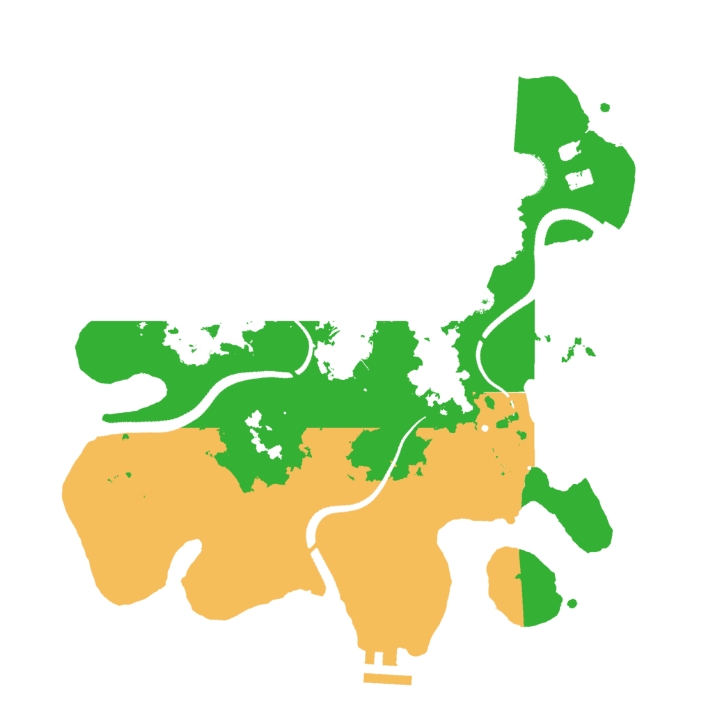 Biome Rust Map: Procedural Map, Size: 3000, Seed: 66917