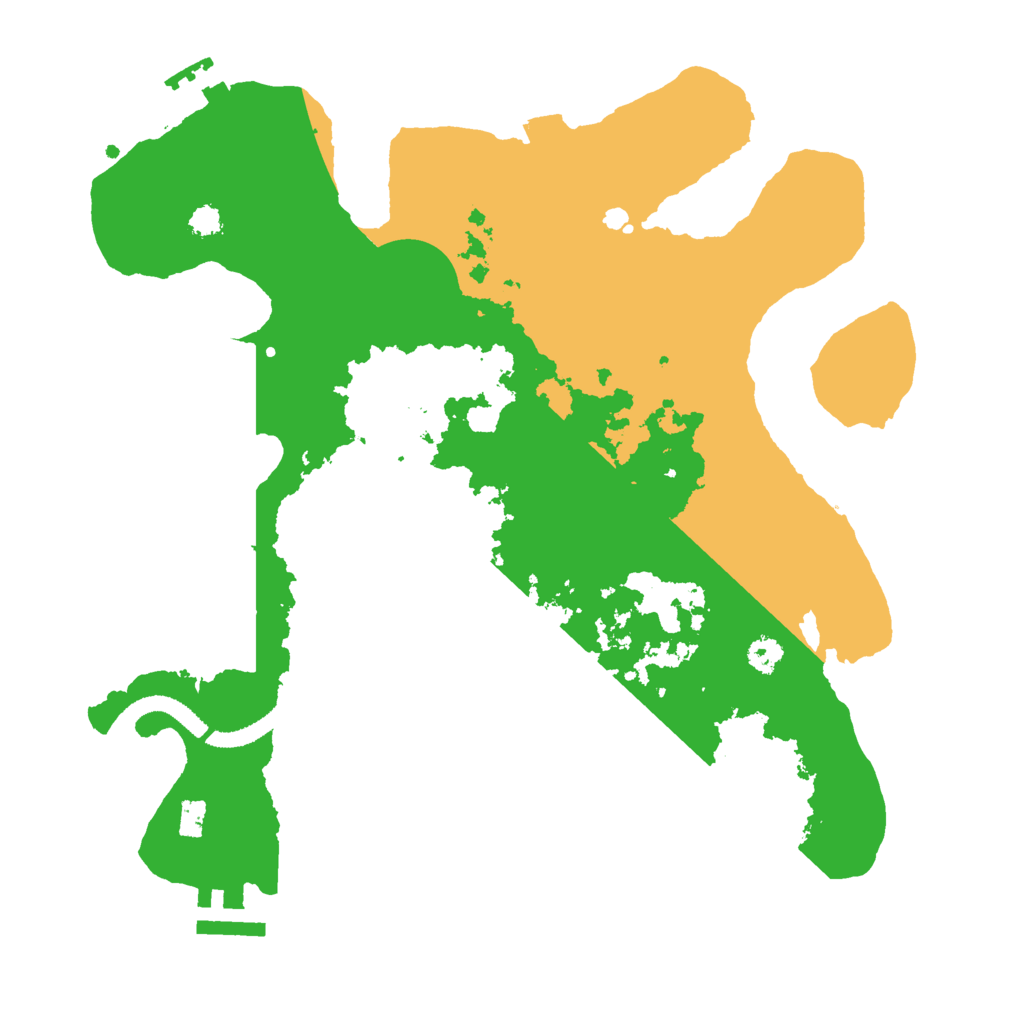 Biome Rust Map: Procedural Map, Size: 3000, Seed: 5498