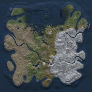 Thumbnail Rust Map: Procedural Map, Size: 4250, Seed: 879324665, 15 Monuments