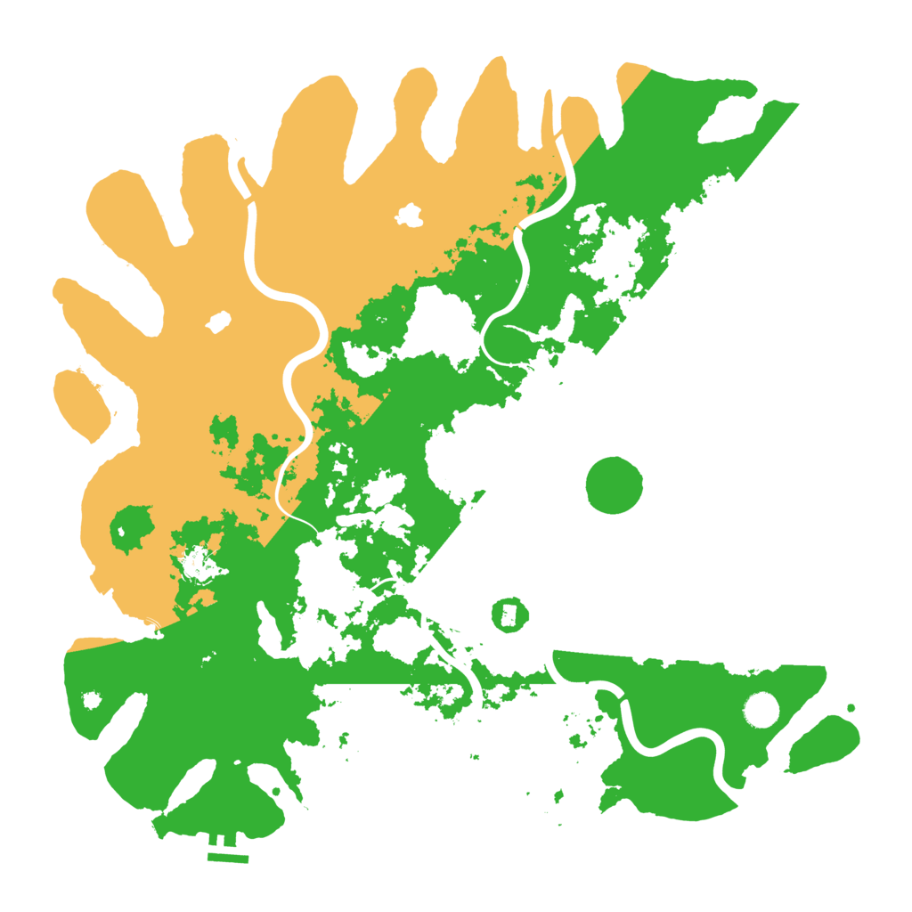 Biome Rust Map: Procedural Map, Size: 4500, Seed: 1813675917